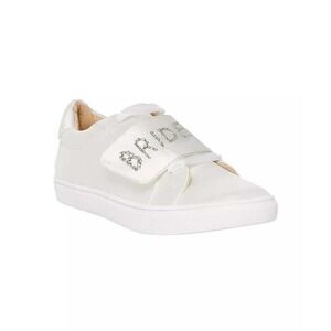 Women's Betsey Johnson Liana Bride Sneakers Ivory Satin Size 6M New in Box